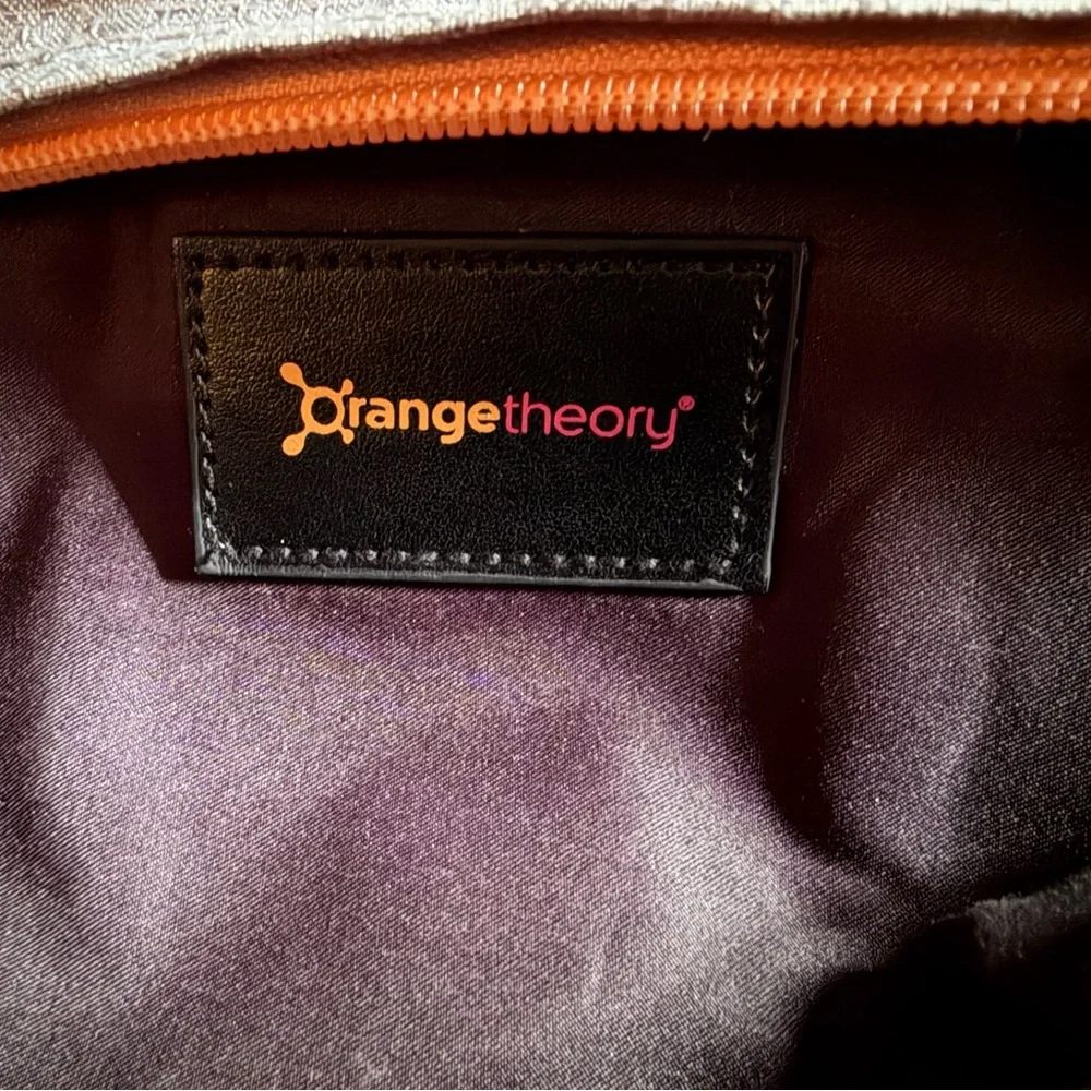 OTF Orange theory Fitness Grey & Orange Duffel Bag